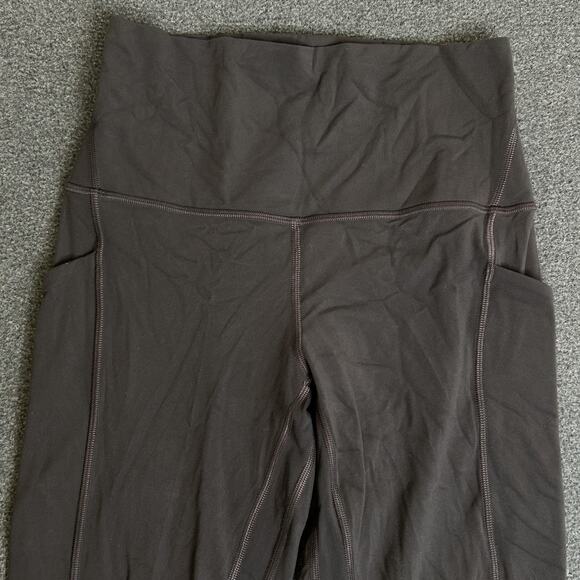 Lululemon Leggings Womens 6 Brown High Rise Pockets Yoga Ankle Pants Athletic - Picture 2 of 12